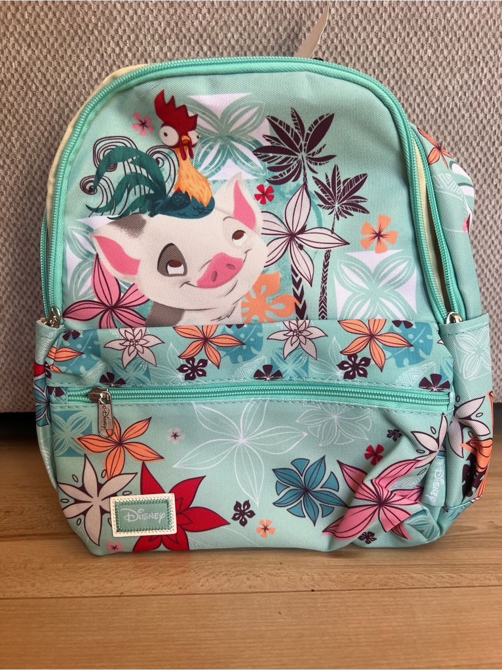 Disney Mint Floral Pua & Heihei Kids Backpack